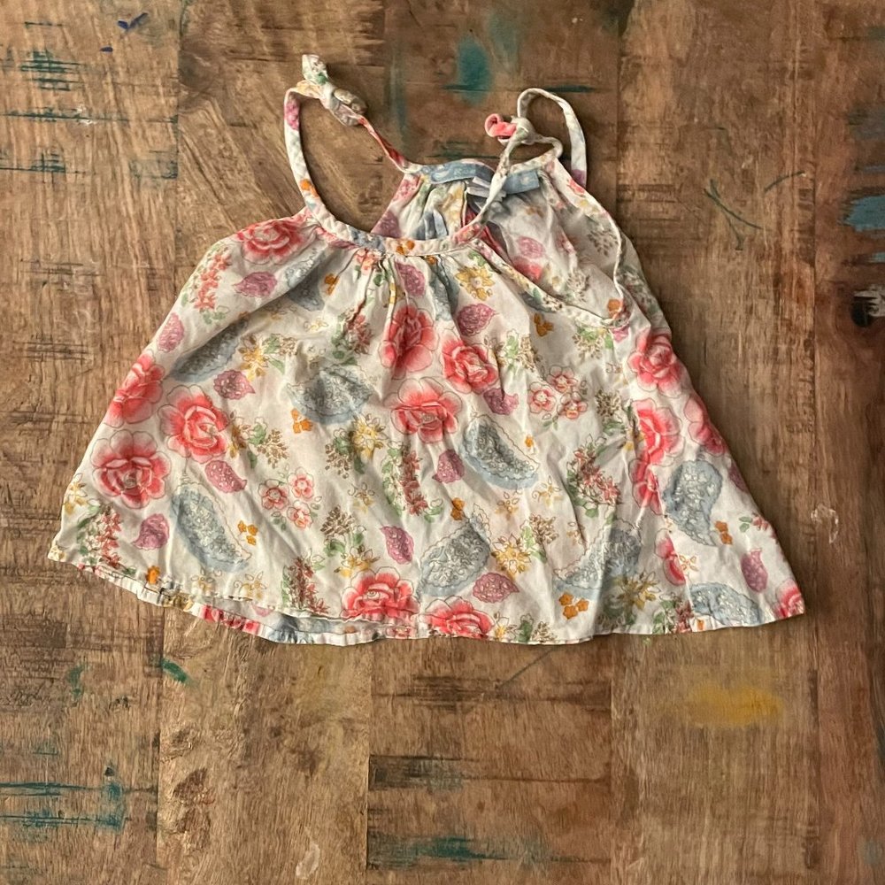 ~! Tie-Strap Super Girly Tank Top - 2T !~